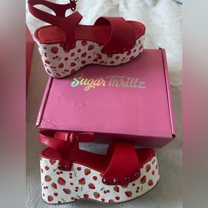 Sugar Thrillz X Dolls Kill Platform wedge Sandals
